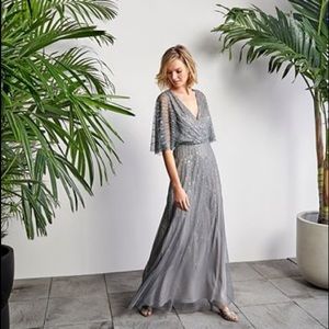 Adrianna Papell Long Beaded dress